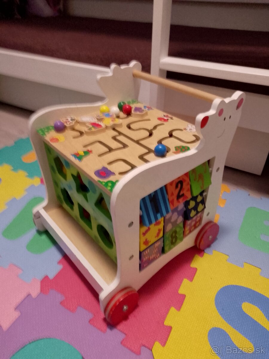 Detské drevené chodítko - 4