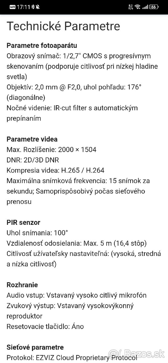zvonček WiFi kamera 2K - 4