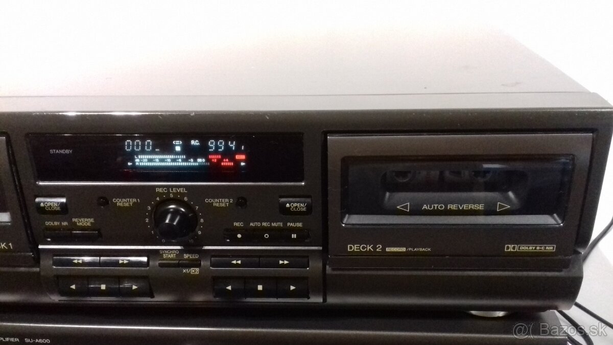 Kazetovy 2- deck TECHNICS RS-TR373, Dolby B + C, Japan, AK34 - 4