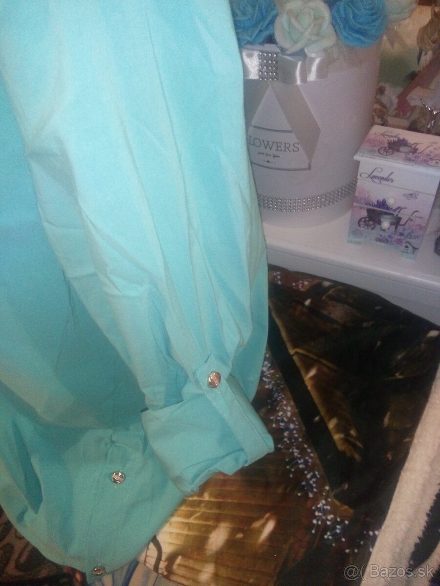 Modrá blúzka M/L - 4