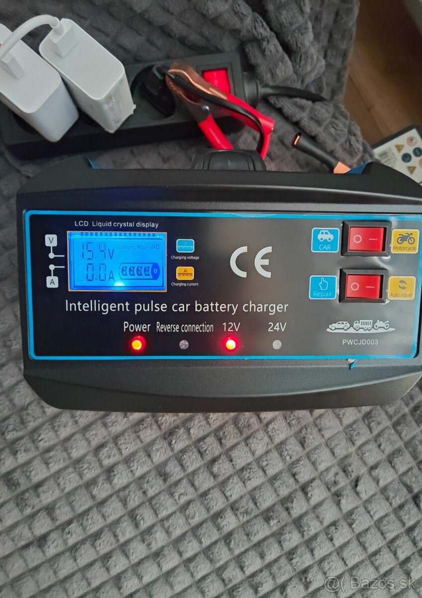 Inteligentná autonabijacka 12V /24v 12 amperova - 4