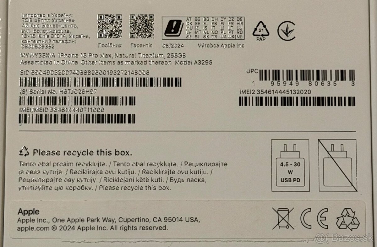 Apple iPhone 16 Pro Max 256GB Natural / SK - 4