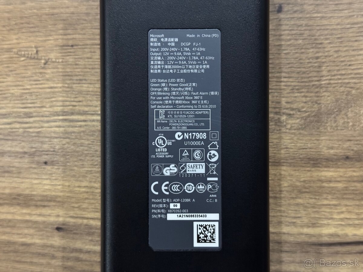 Originál napájací adaptér na XBOX 360E - 4
