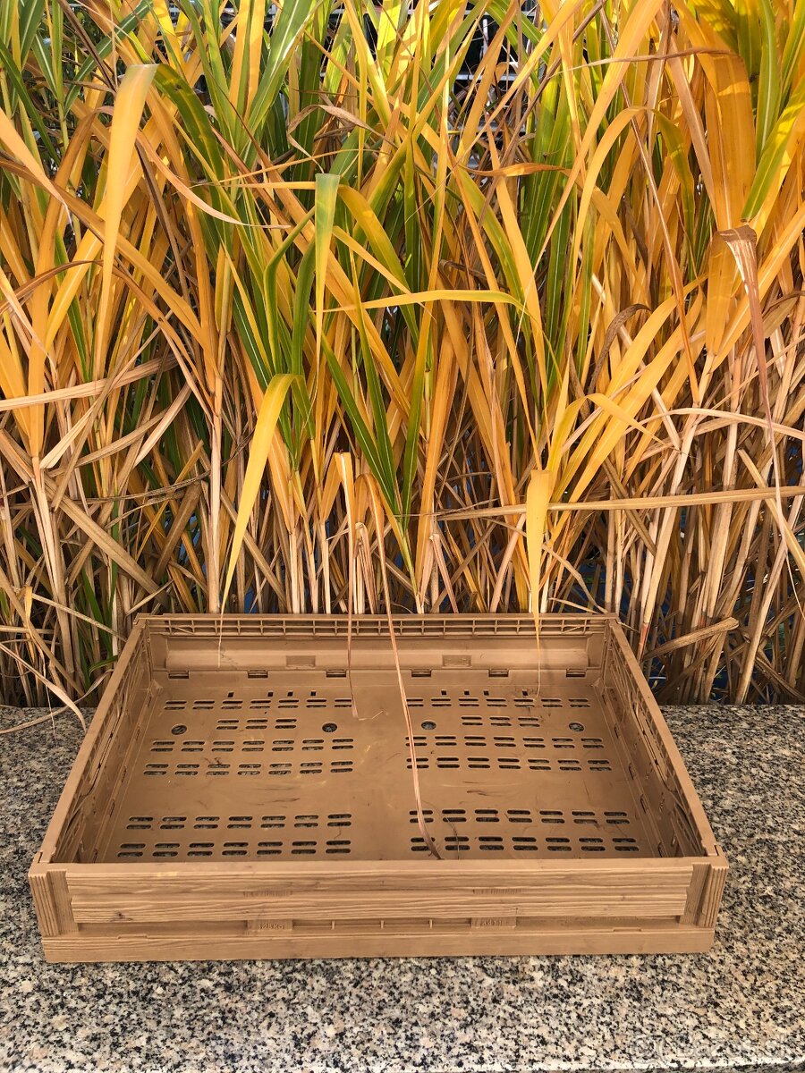 Bednička / Prepravka / skladací box s imitáciou dreva - 4