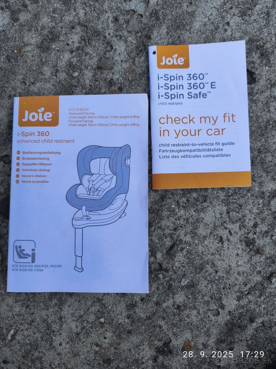 Detská autosedačka Joie i-Spin 360 - 4