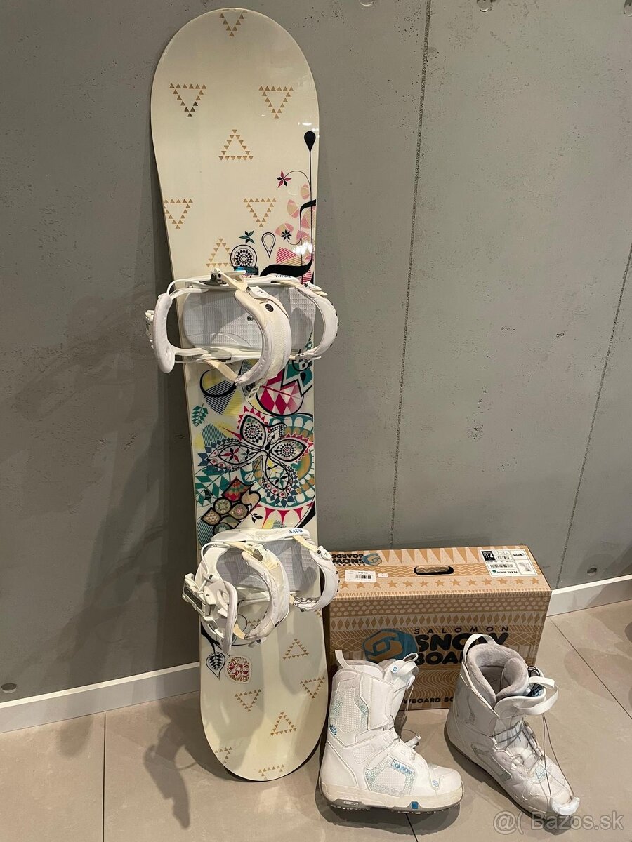 Predám snowboardovú súpravu – snowboard + topánky - 4