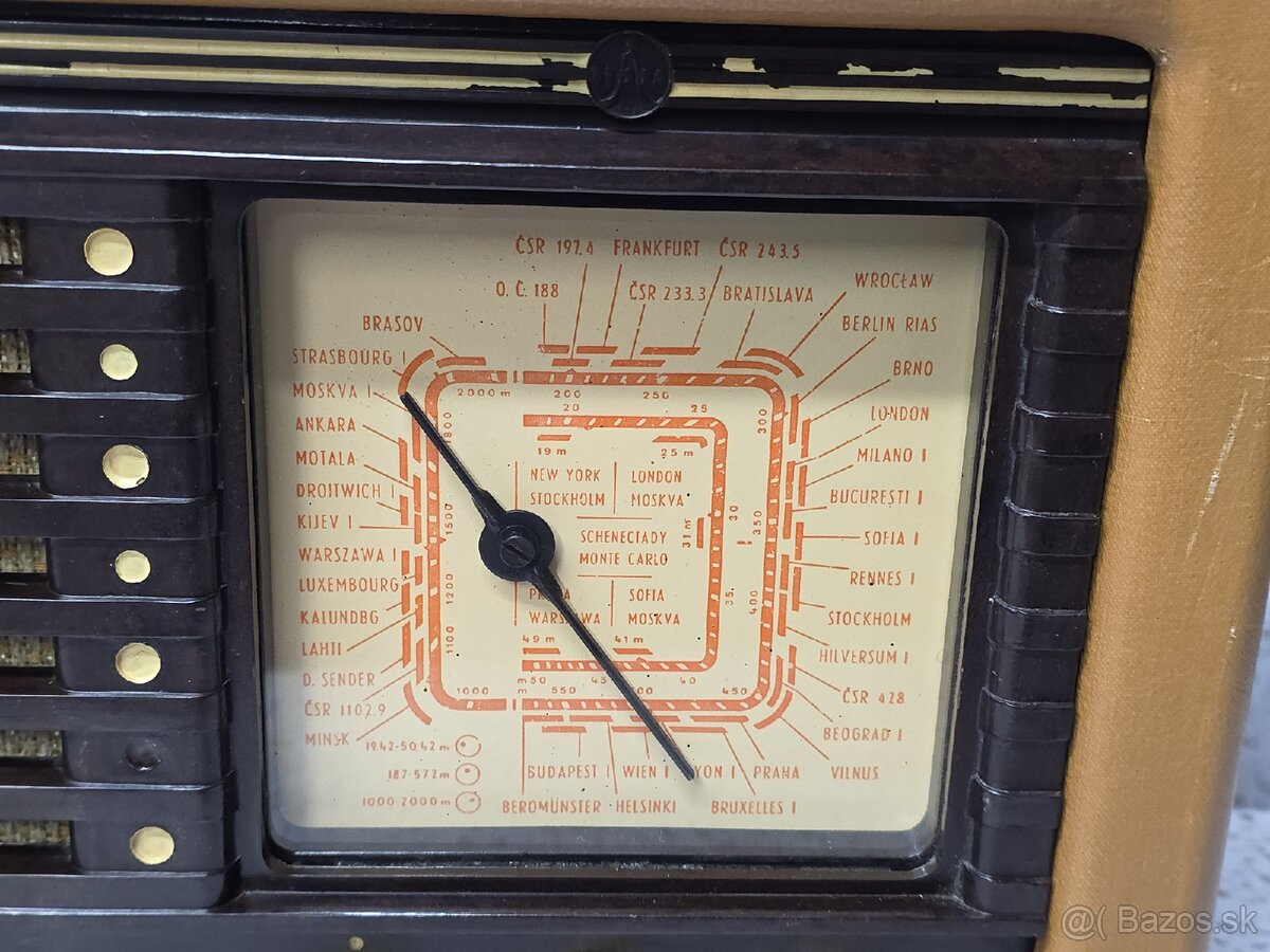 ☆ starožitné elektronkove radio Tesla 3101B - 4