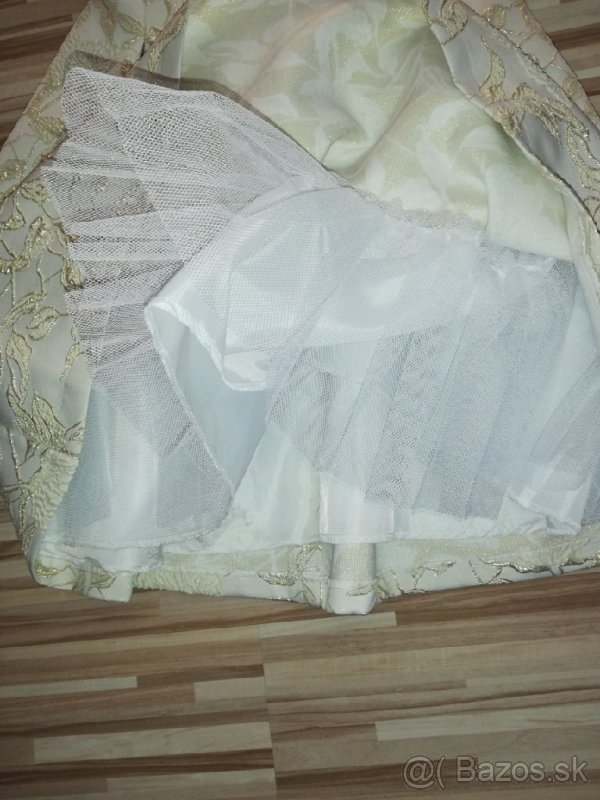 Zlate spolocenske saty vel. 36 - 4