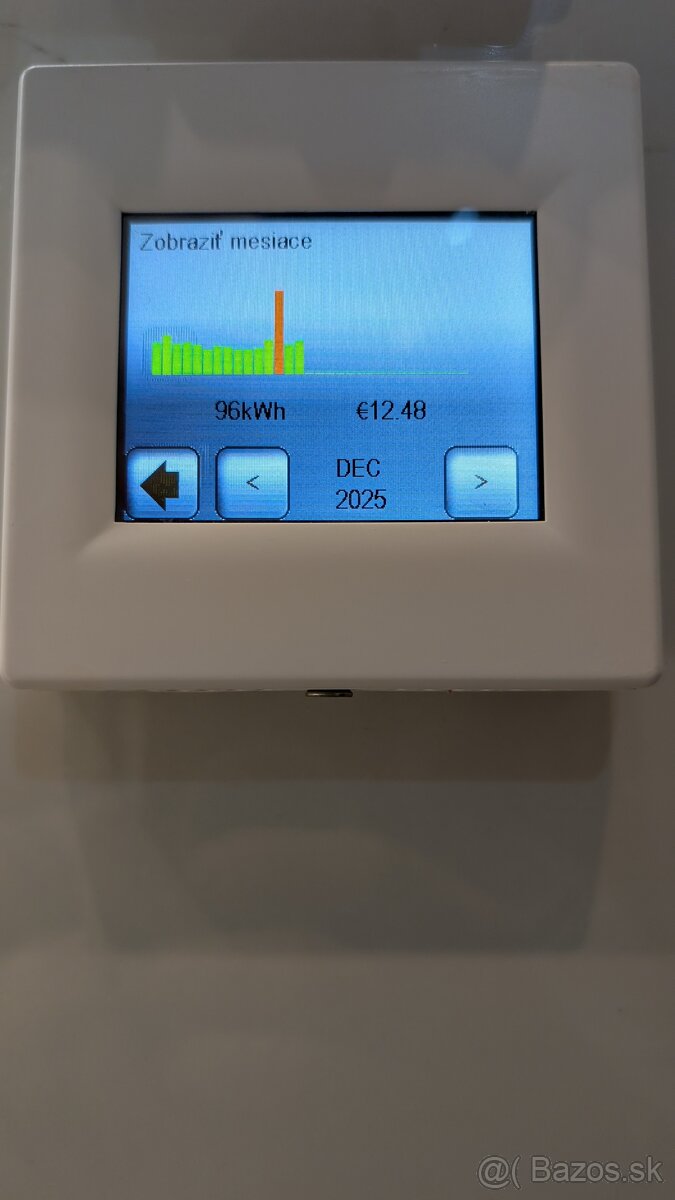 Termostat (dotykový),Programovateľný, priestor + podlaha - 4