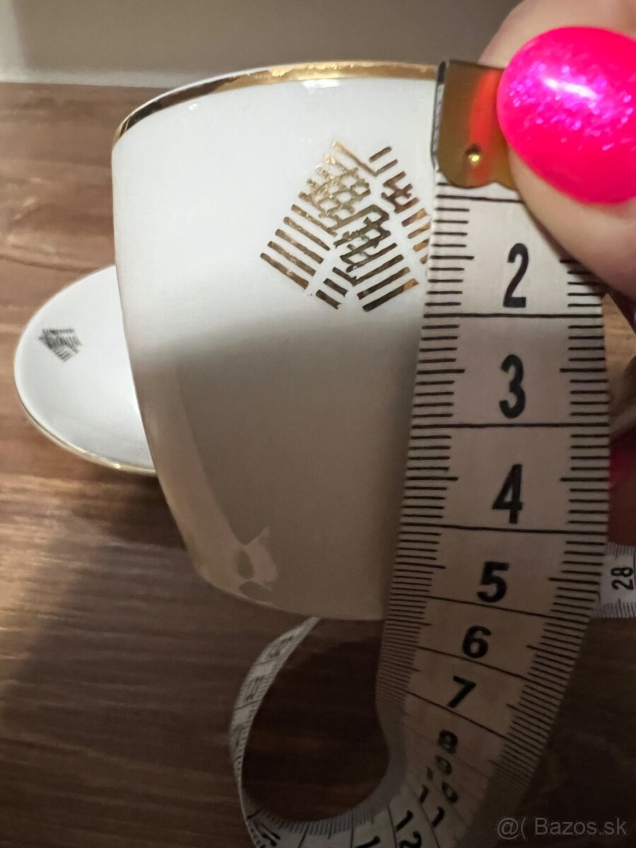 Mokka šálky bielo-zlaté - 4