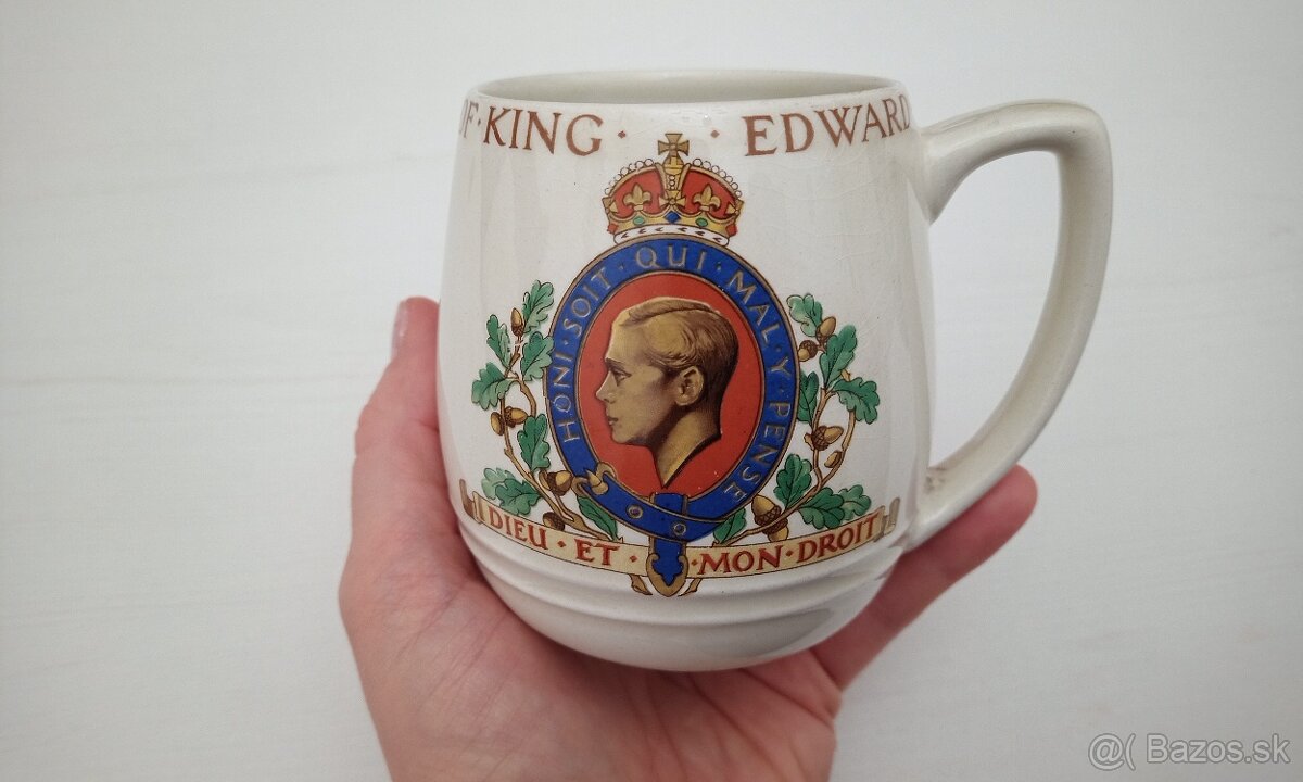Vintage hrnček kráľ Edward - 4