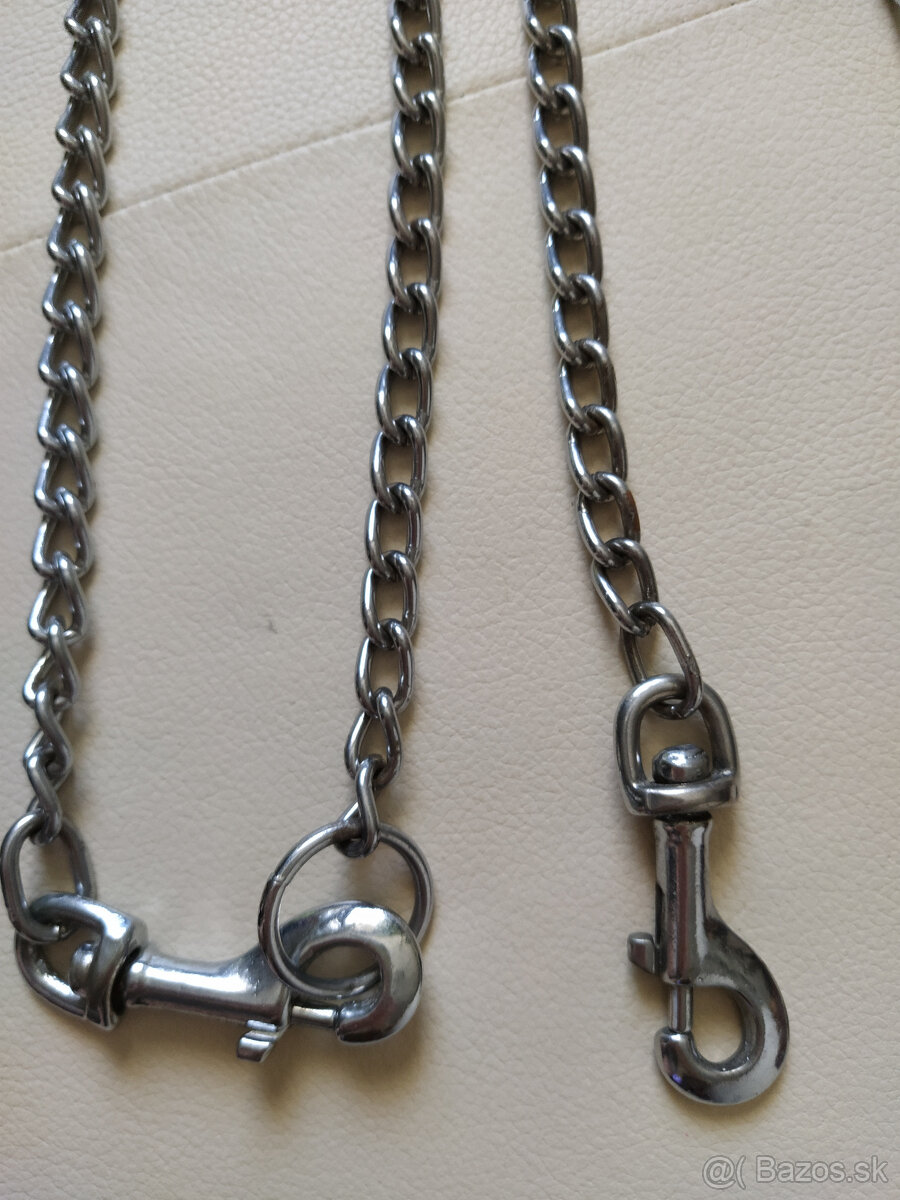 NOVÁ kovová vôdzka pre psov 2m 3cm (osobný odber) - 4