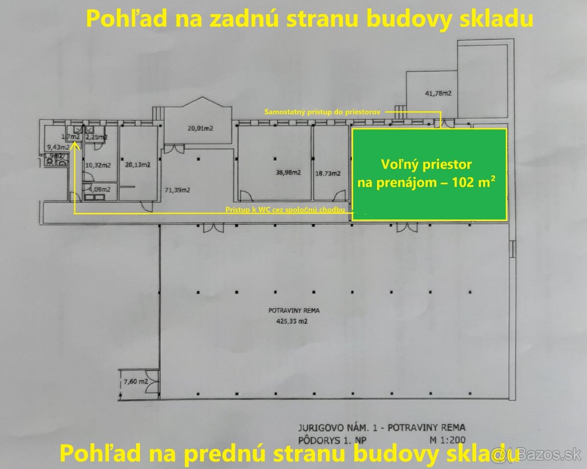 Prenájom skladových priestorov 102 m² - 4