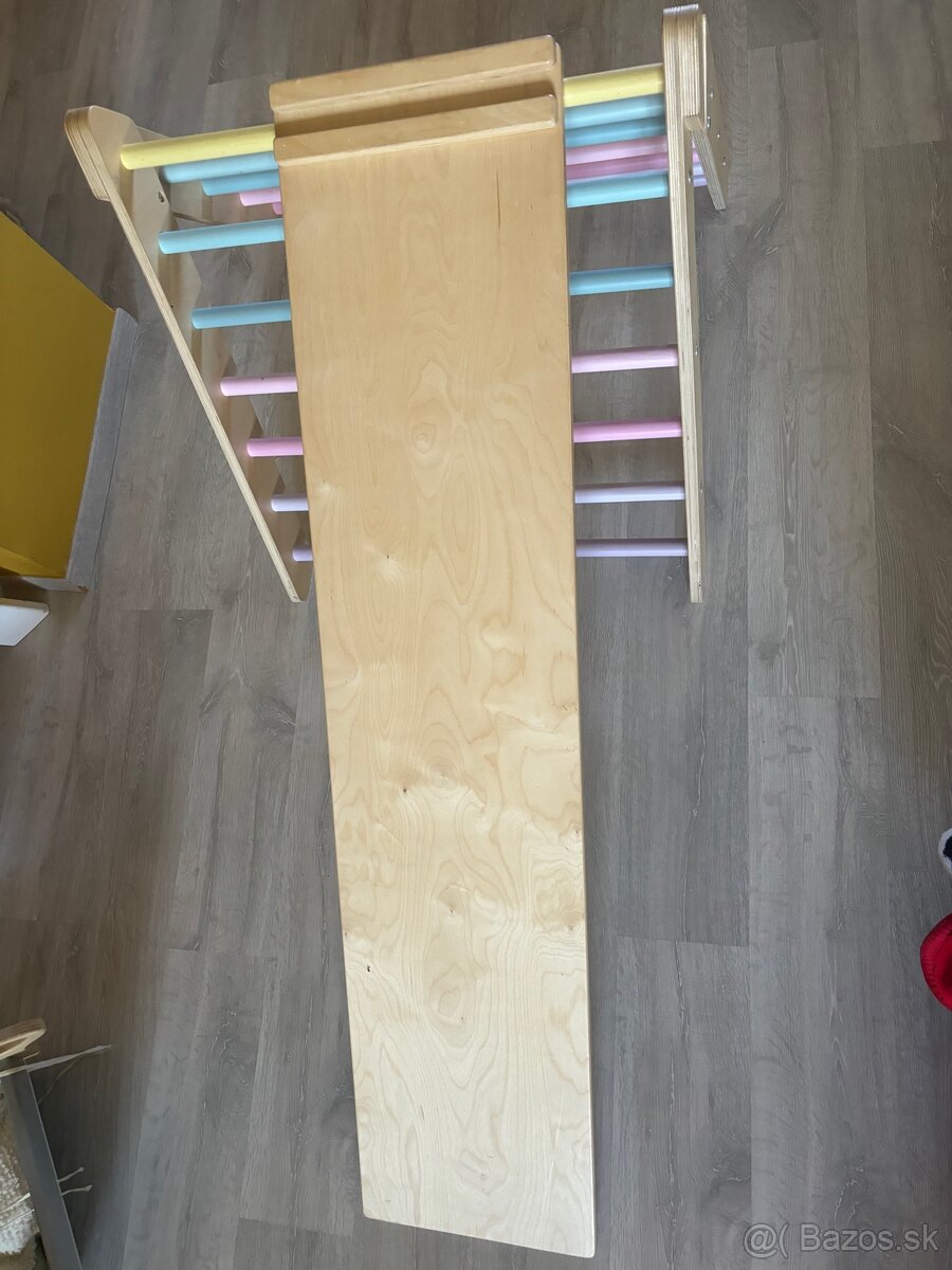 ELISDESIGN trojuholnik Pikler + doska + hojdačka - 4