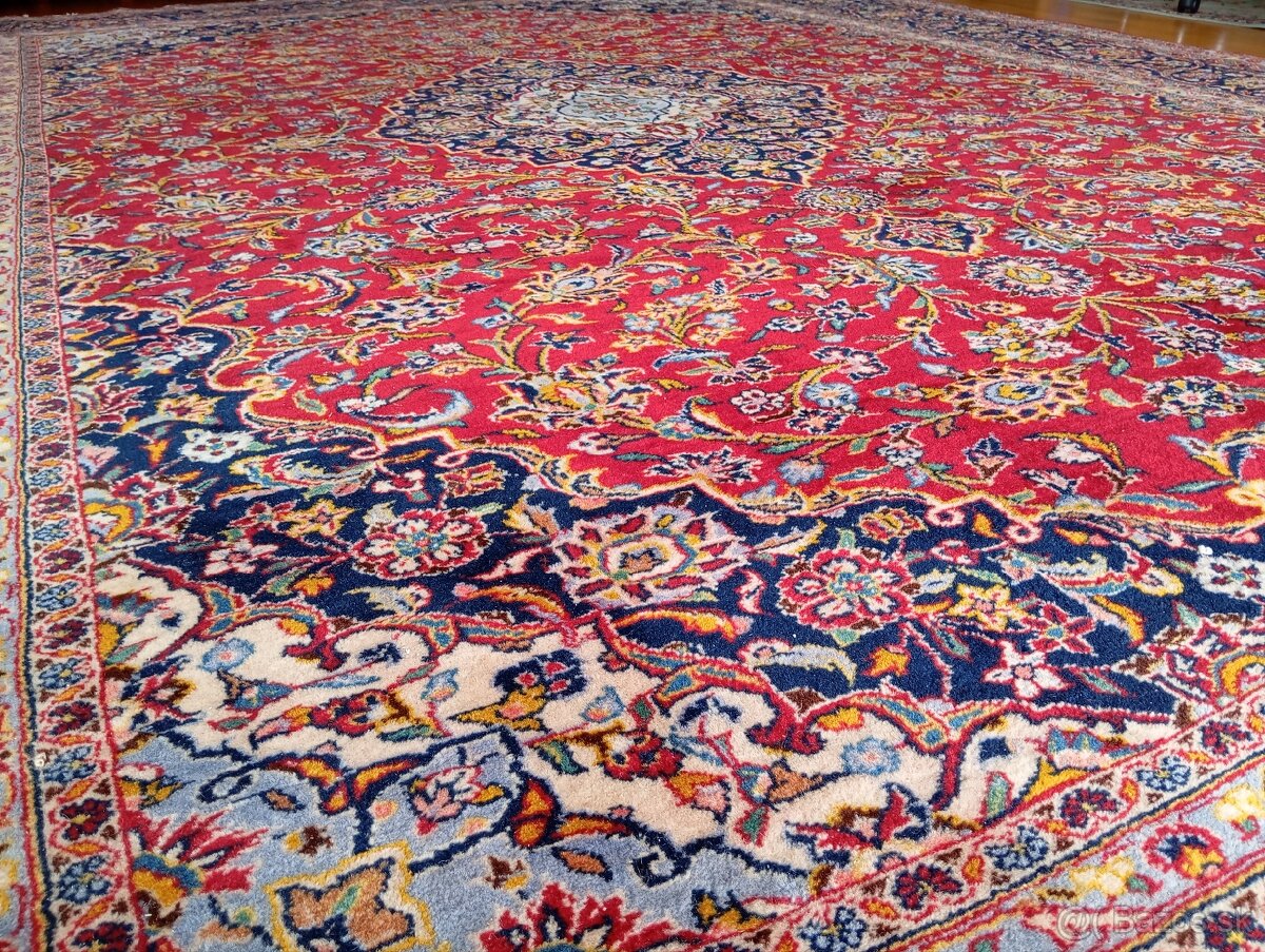 🌟Luxusný ručne viazaný perzský koberec Keshan 400×300 cm🌟 - 4