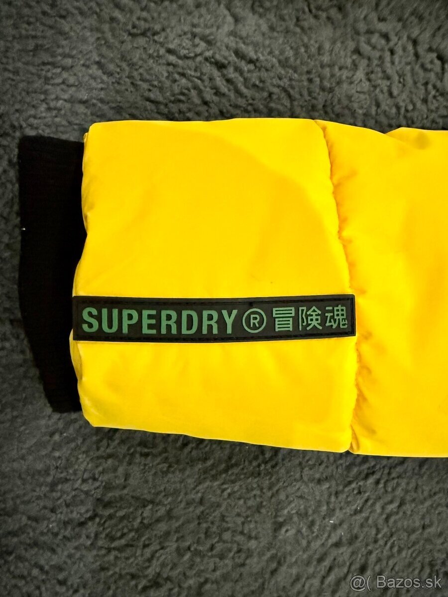 SUPERDRY pánska bunda Sports Puffer - Žltá. Velkosť: L. - 4