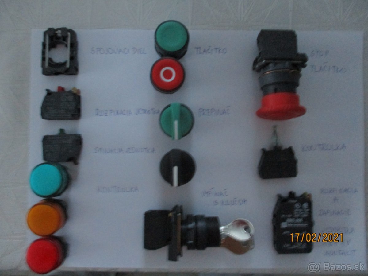 Predam kontrolky a tlačitka -prepinače-SCHNAIDER - 4