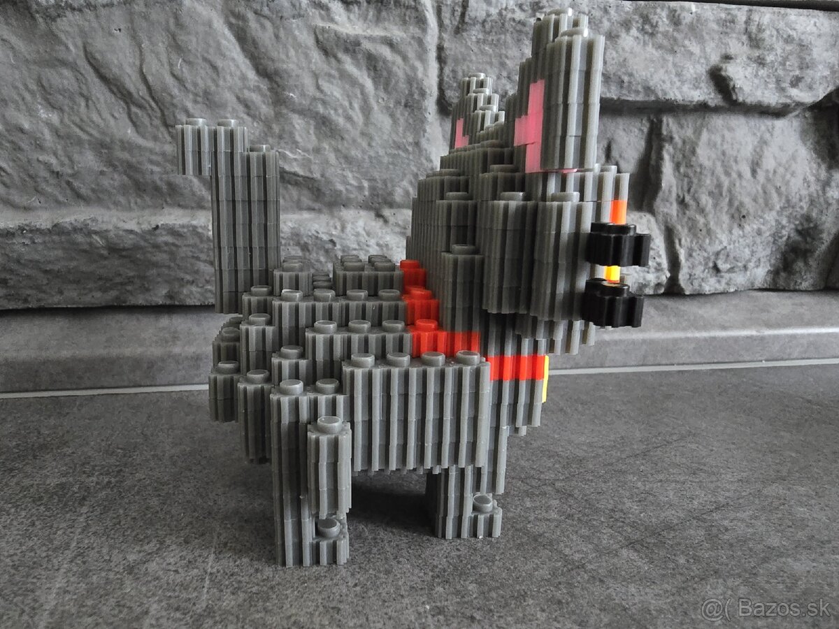 Sivá mačka Mini lego - 4