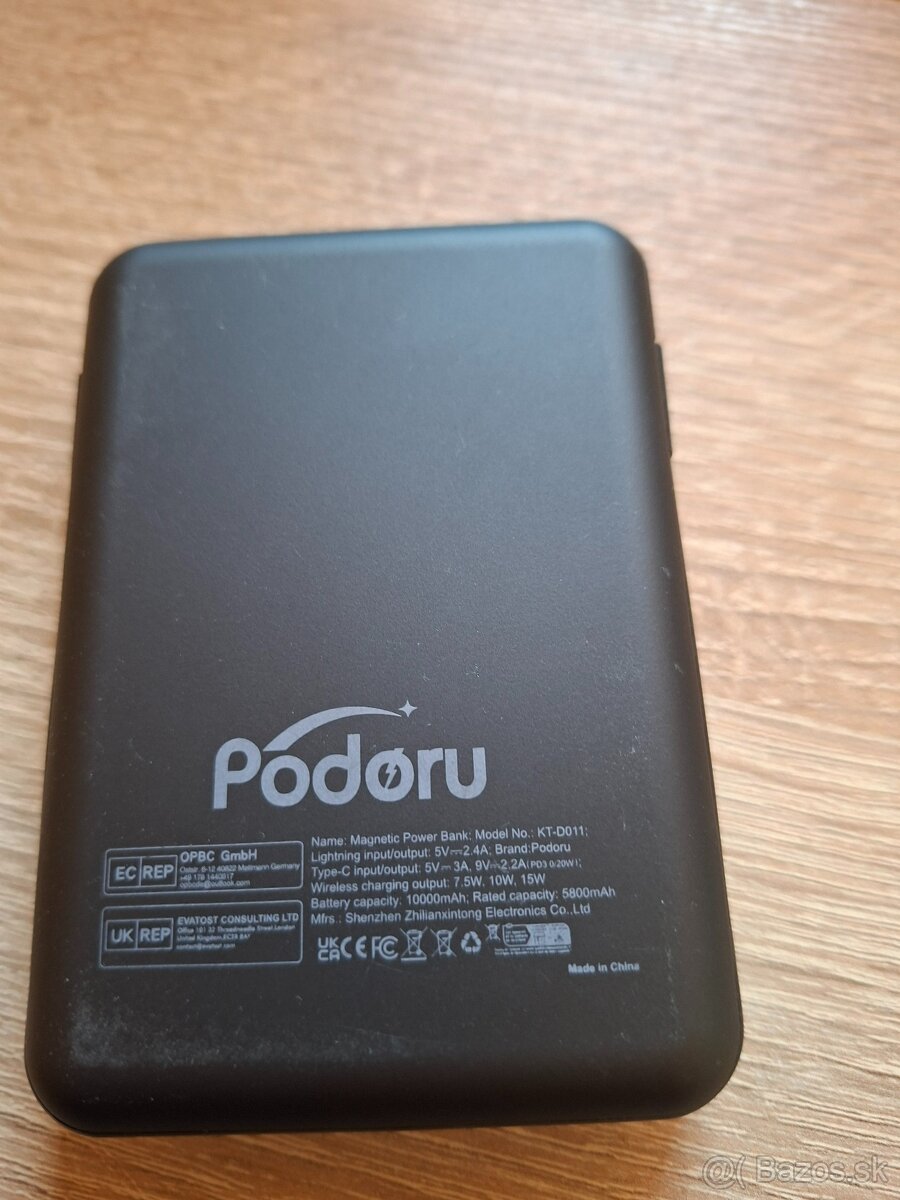 Podoru Power Banka 10000mAh bezdrôtová, magnetická, 20W - 4