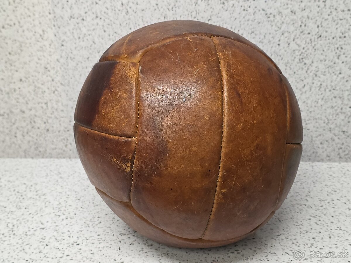 Koženný Medicinbal 》3kg 》 šírka cca 28cm 》obvod cca 85cm - 4