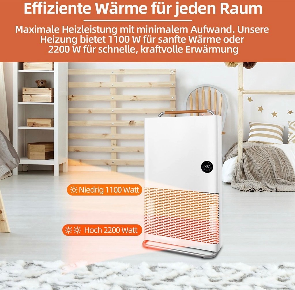 NOVÝ SHX Dizajnový WIFI konvektor ohrievač TOP - 4