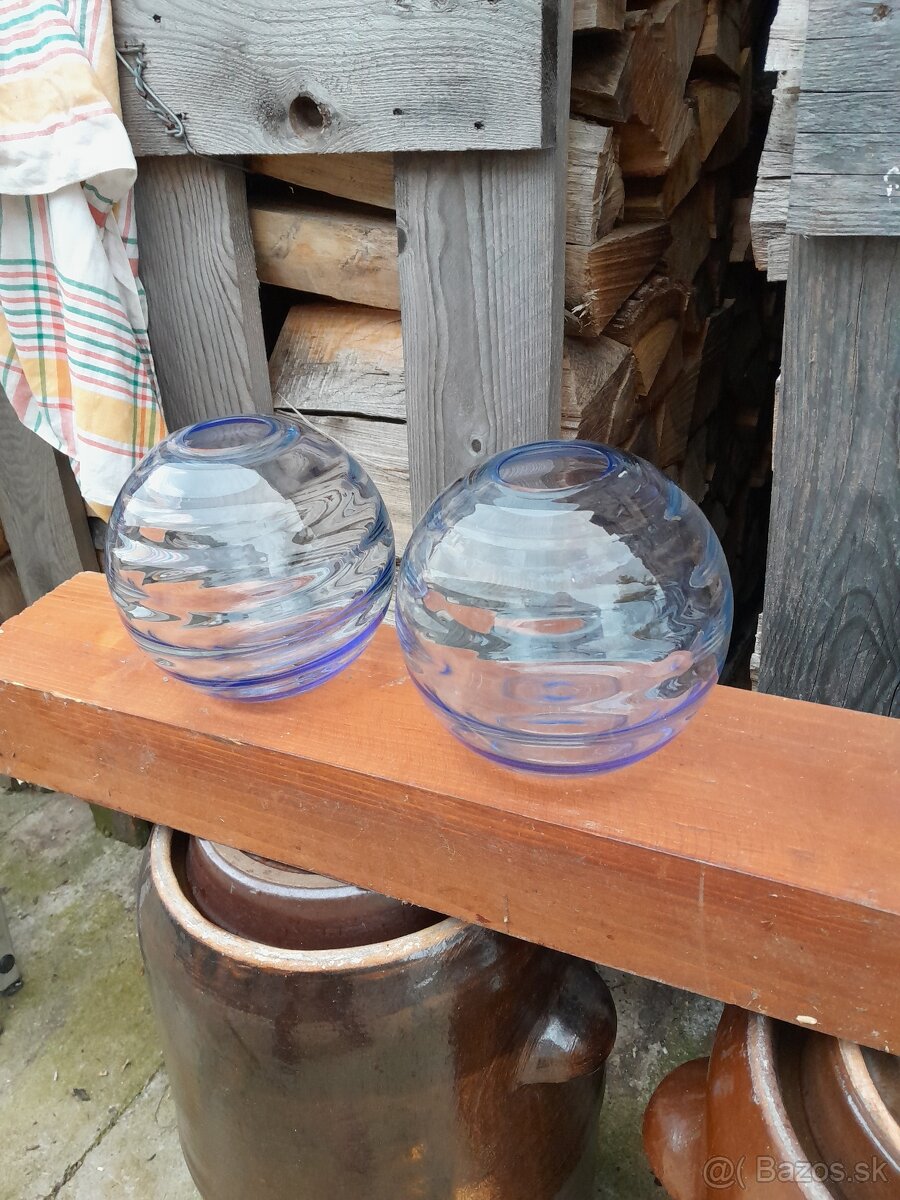 Predám guľaté sklenené vázy - 4