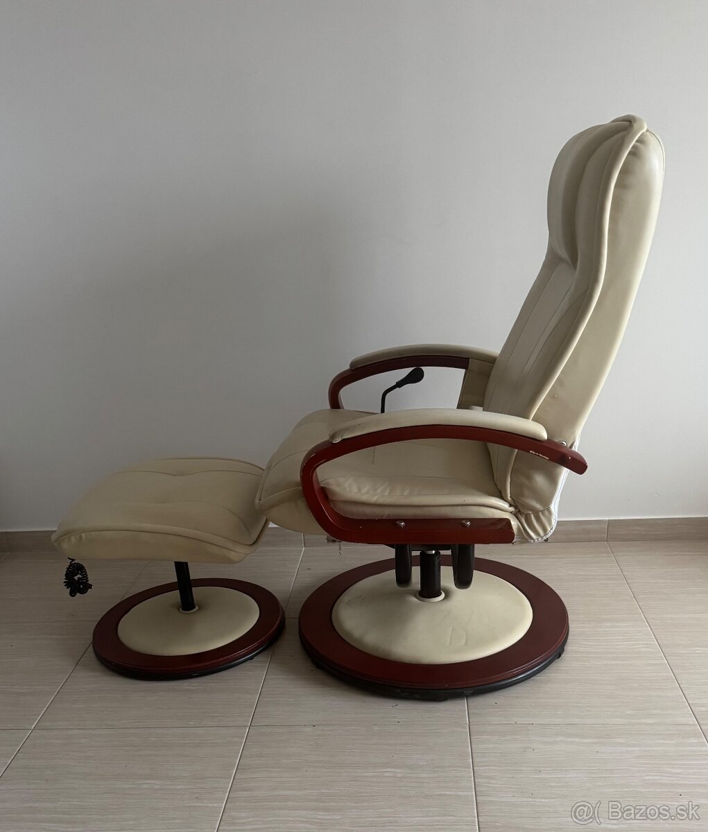 Masážne kreslo + podnožka - 4