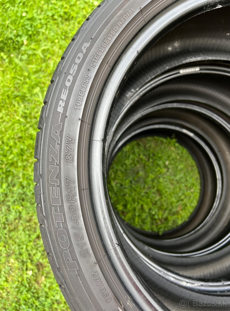 215/40 r17 letné BRIDGESTONE 87V - 4