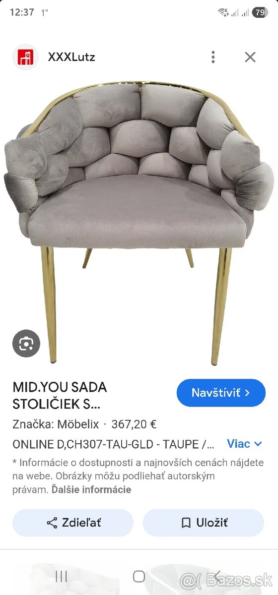 Jedálenské stoličky nové Mid you - 4