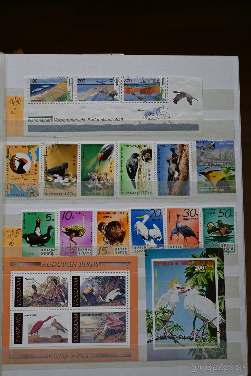 Známky - fauna - vtáctvo - série - 4