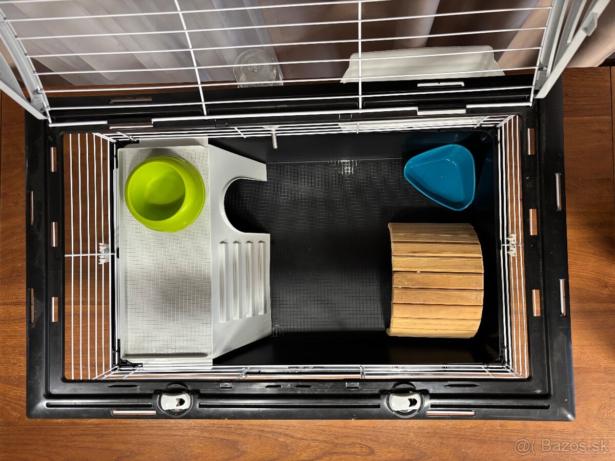 🐹 Predám 2 klietky FERPLAST + príslušenstvo + pelech - 4