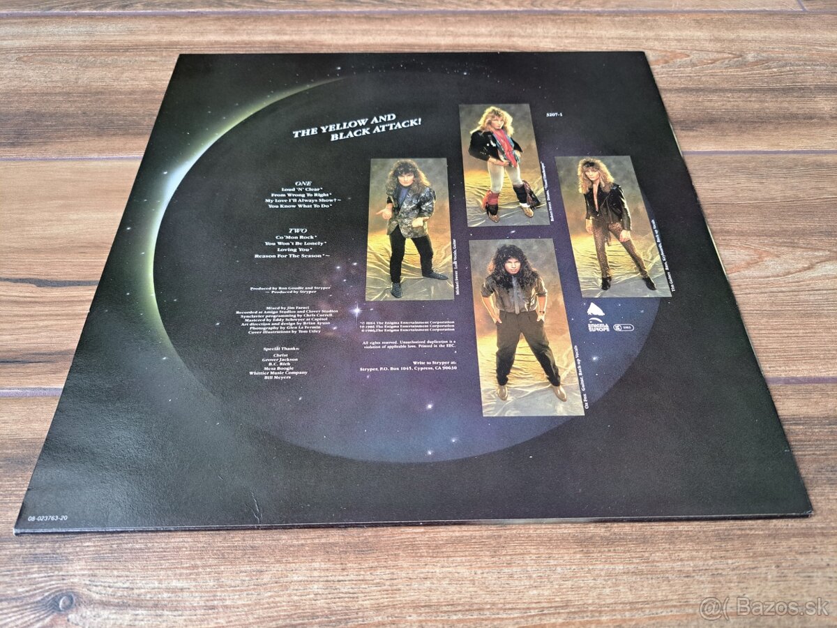 Lp STRYPER - The Yellow and Black Attack - 4