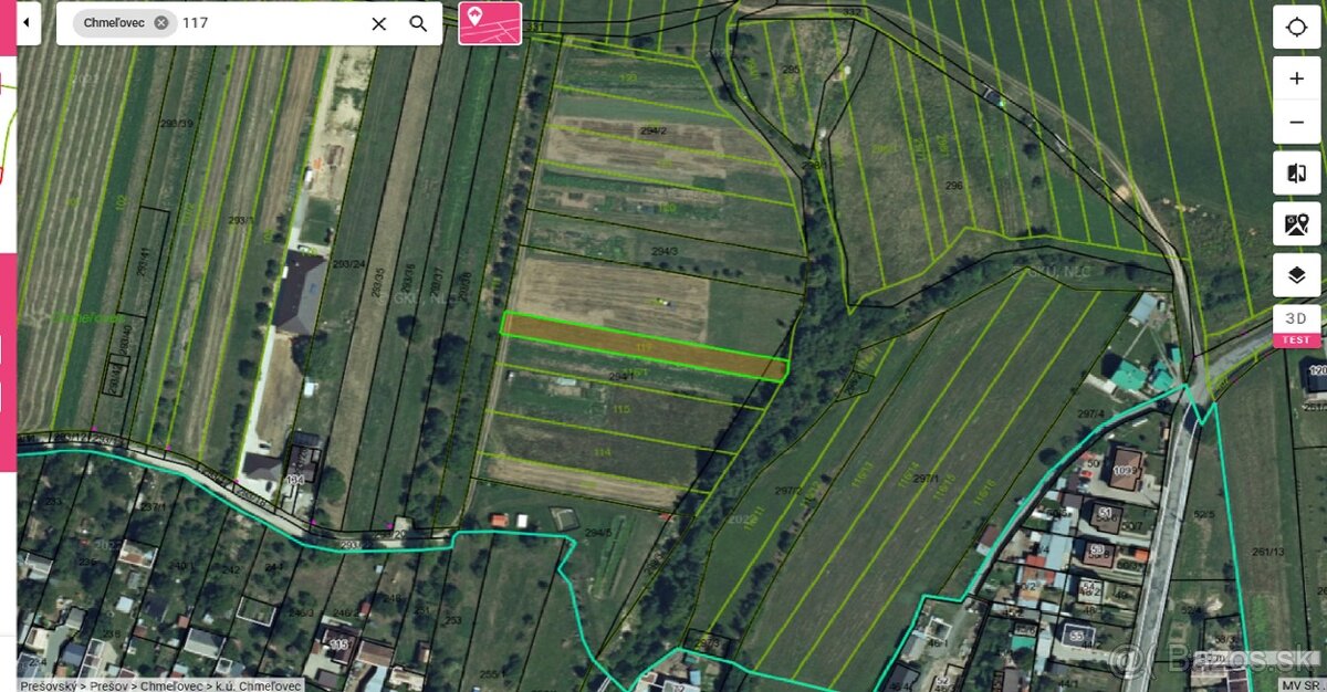 Pozemok Chmeľovec pri Prešove - 4
