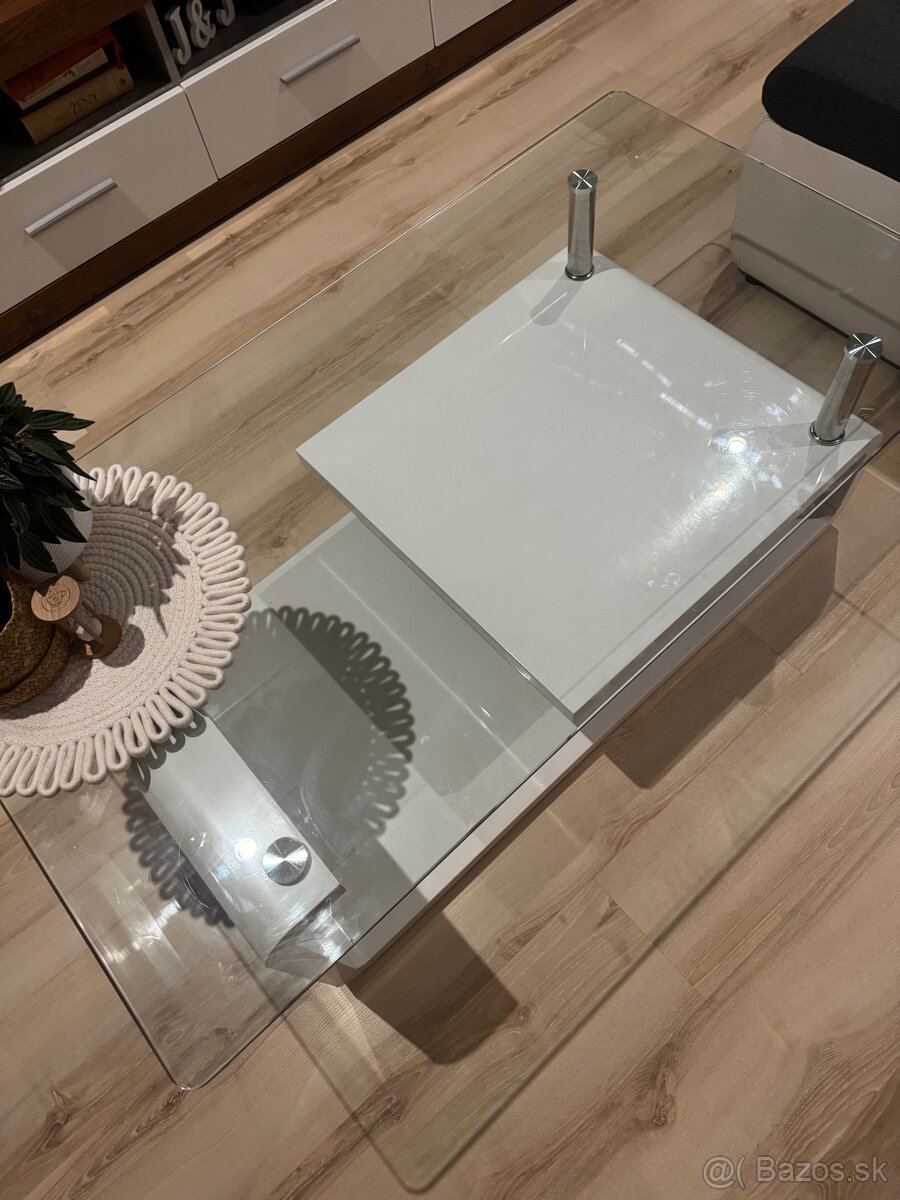 Sklenený konfernečný stolík - 4