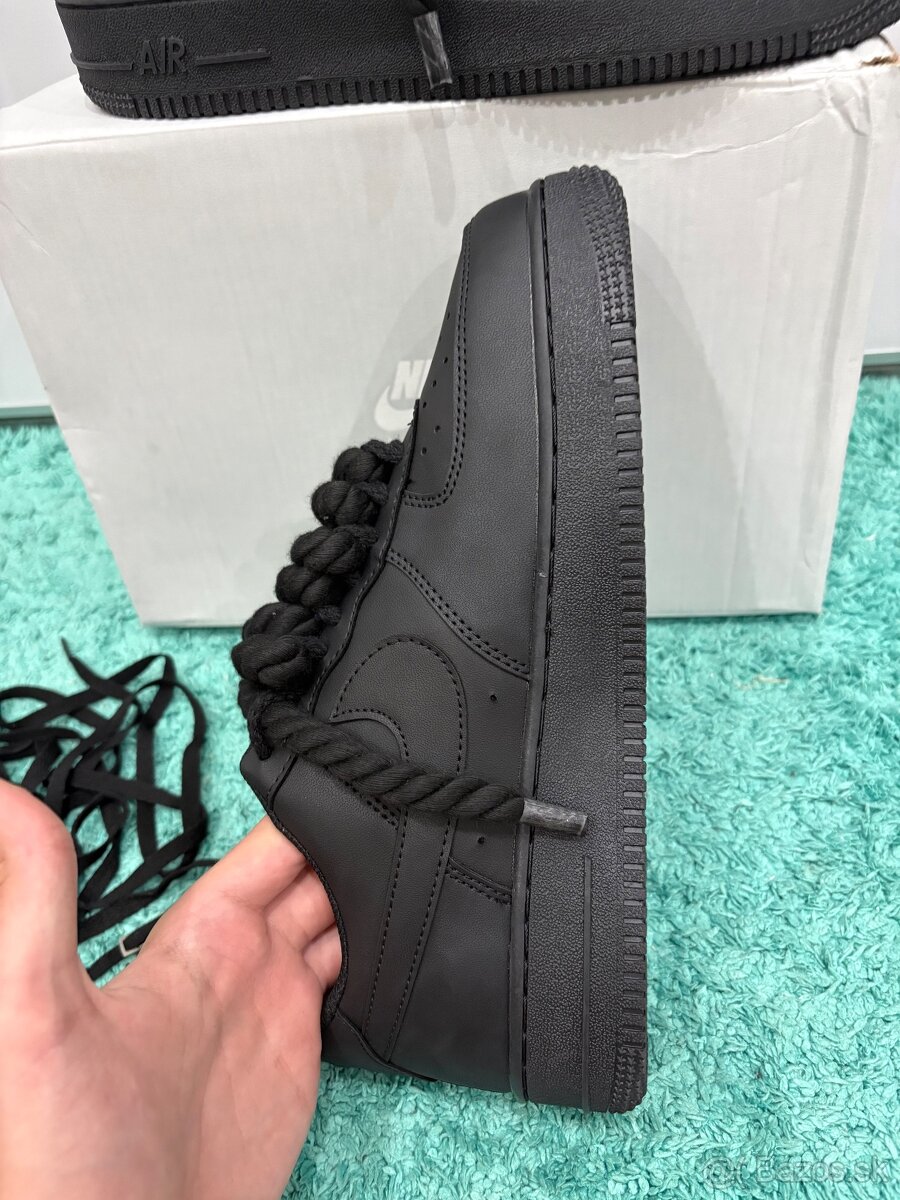 Airforce 1 čierne 44 rope laces - 4