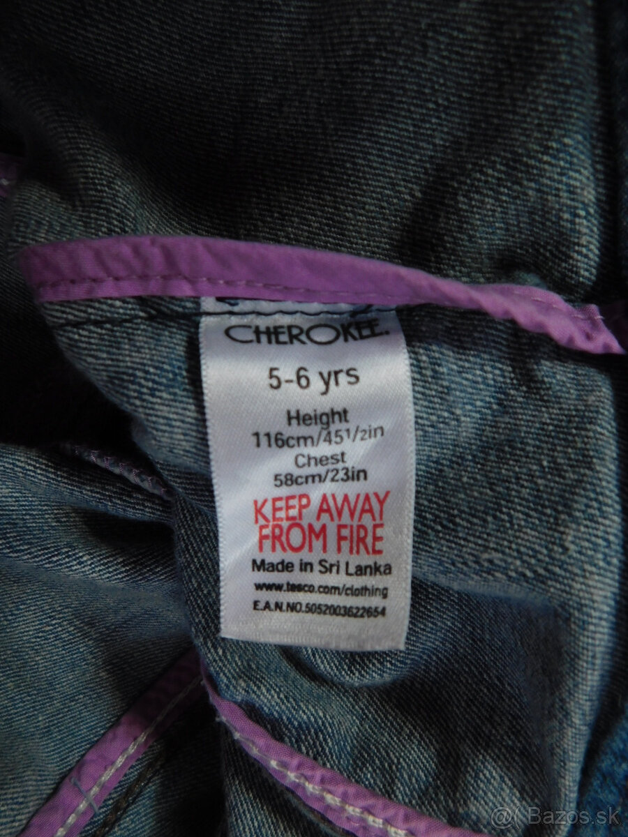 riflová bunda Cherokee veľ. 116 - 4