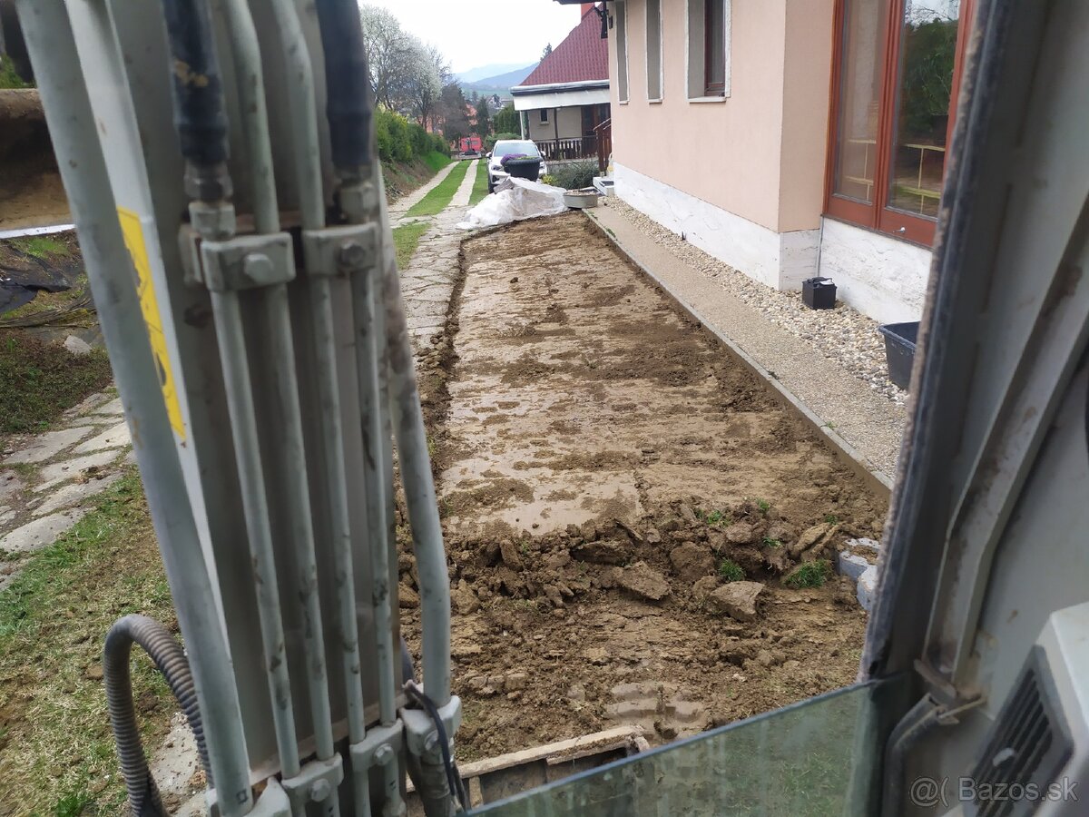 Zemné práce minibagrom, nakladačom, prenájom kontajnerov - 4