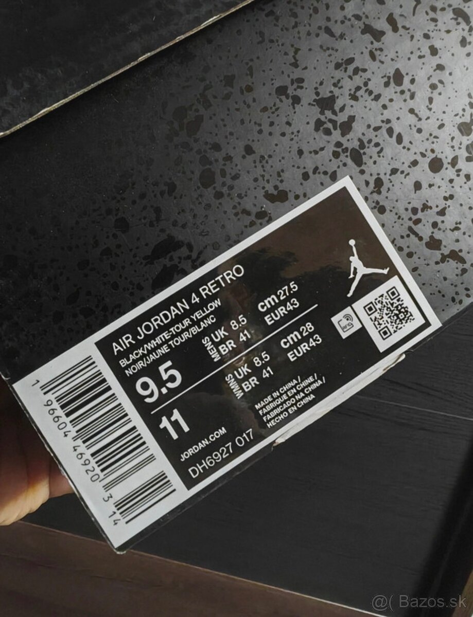 Jordan RETRO 4 Yellow - 4