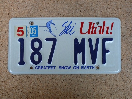 USA SPZ, 4x Utah originál... - 4