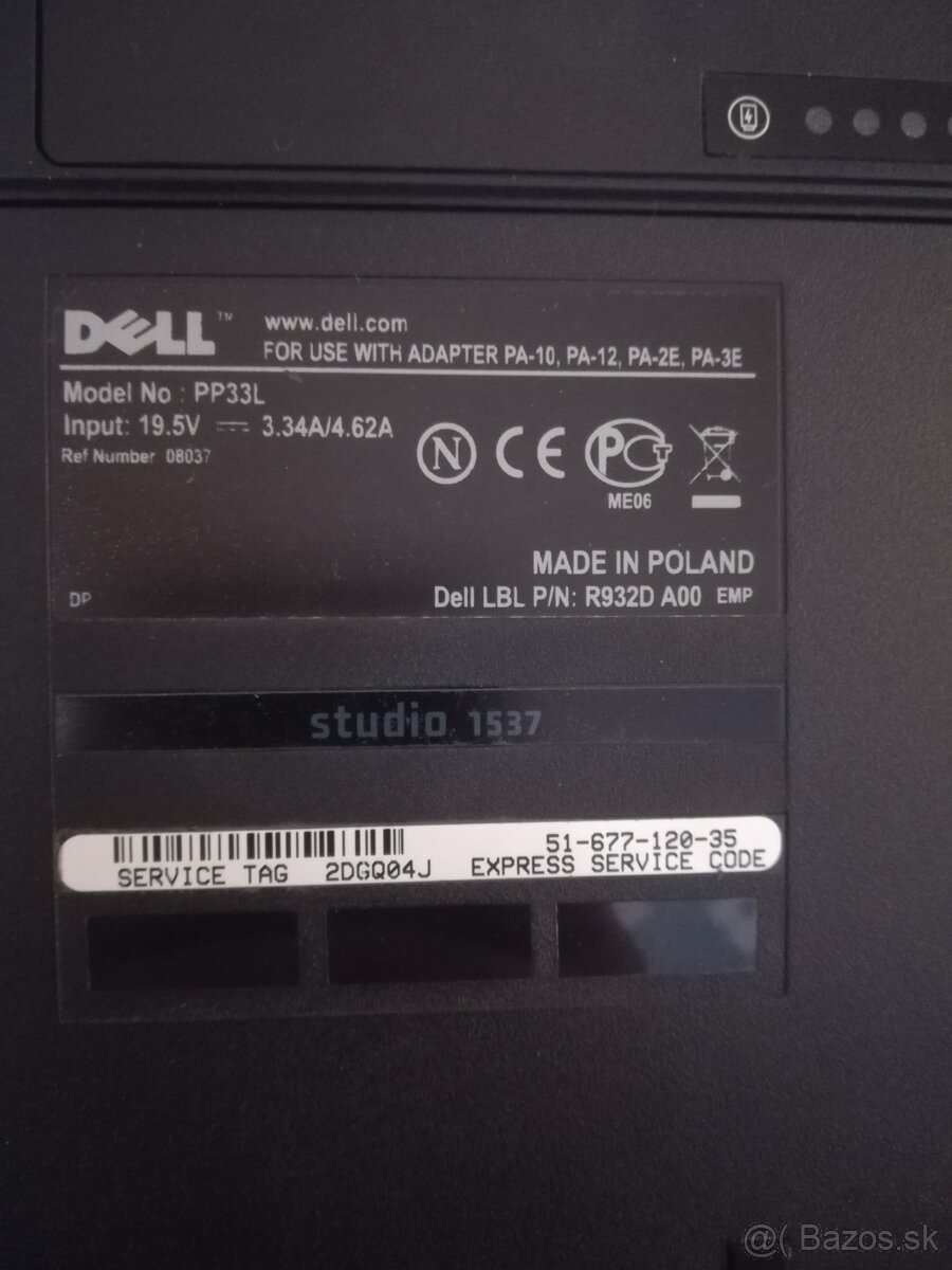 NOTEBOOK DELL STUDIO 1537 - 4