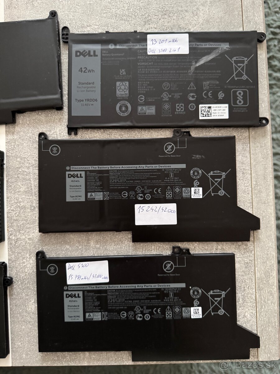 Predám batérie do notebookov – Lenovo a Dell - 4