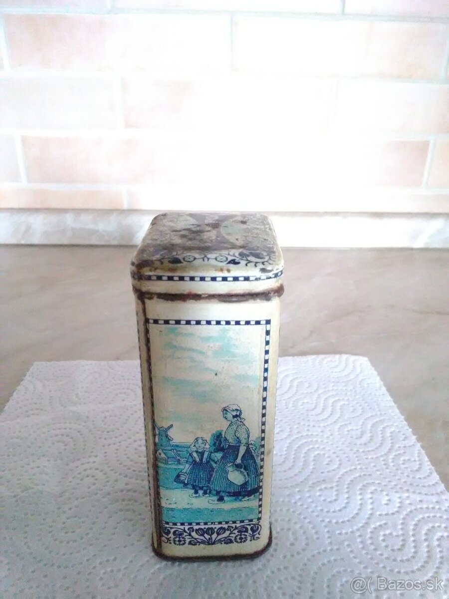 Stará plechová nádobka Stollwerck - 4