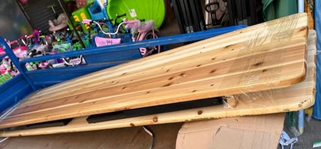 Predám pivný skladaci záhradný set 180X50X76,5 - 4