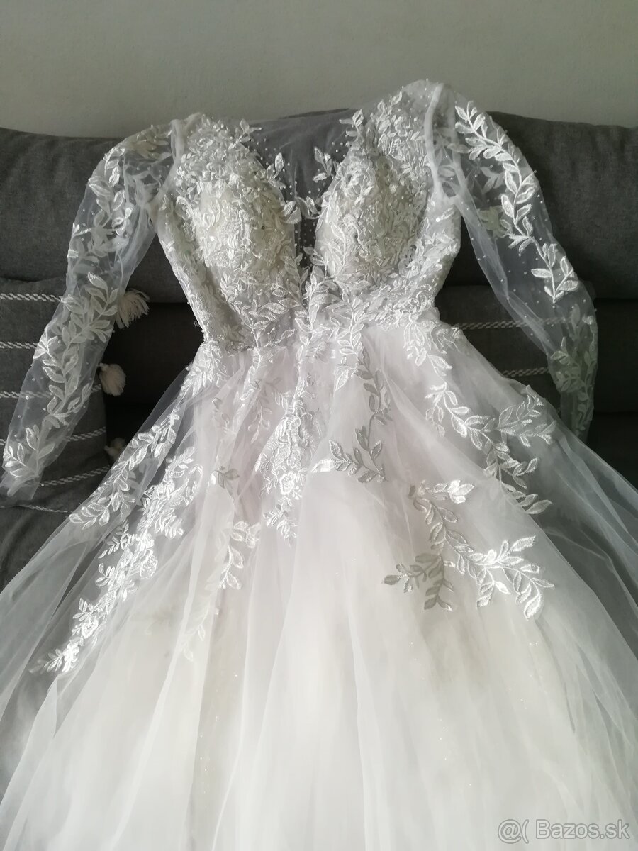 Predám nové svadobné šaty. - 4