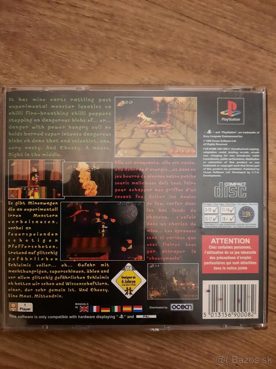 Cheesy PAL PLAYSTATION 1 PS ONE PSX PS 1 - 4