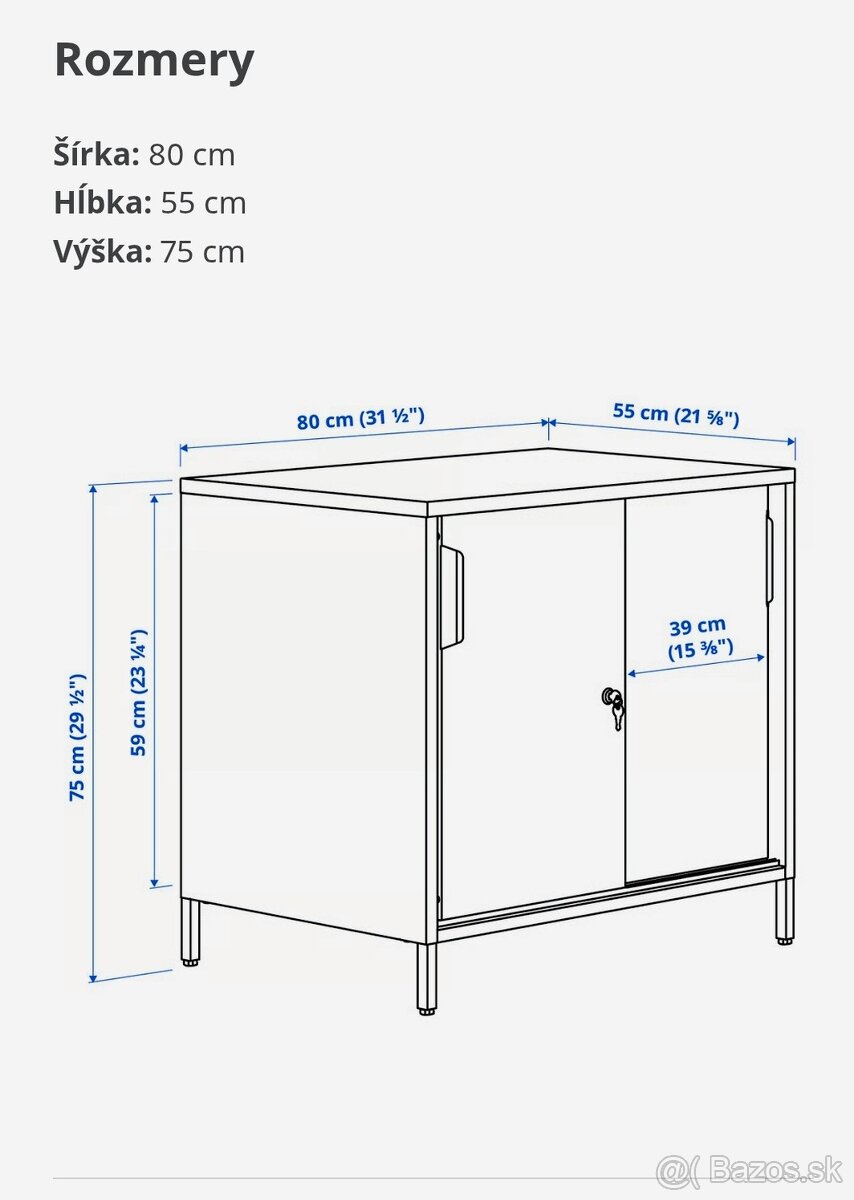 Uzamykateľná skriňa IKEA - 4
