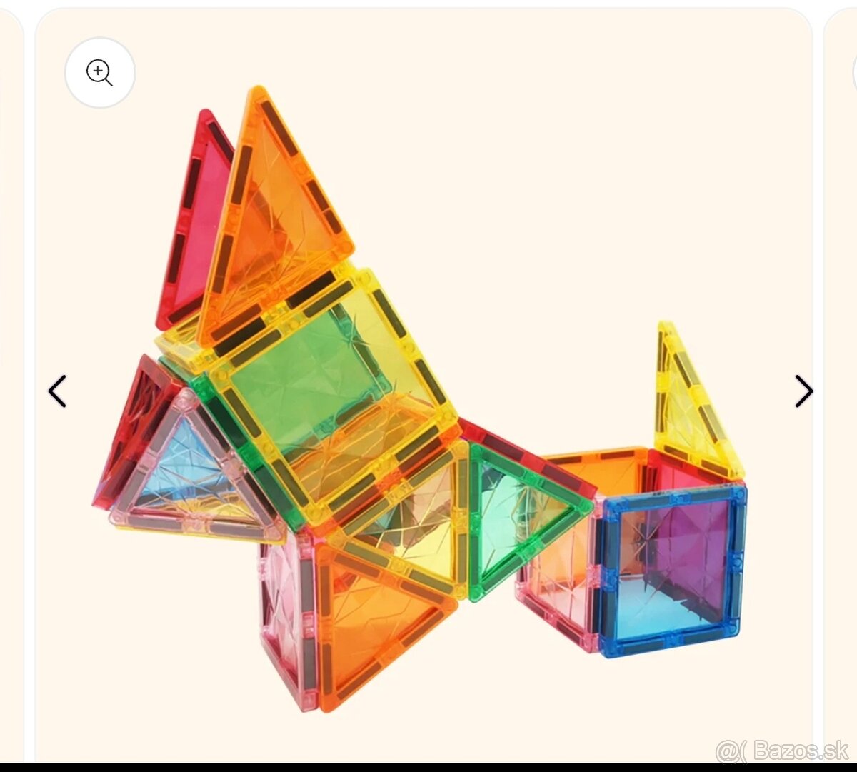 Magnetická stavebnica 100 kusov nová colormag packeta v cene - 4
