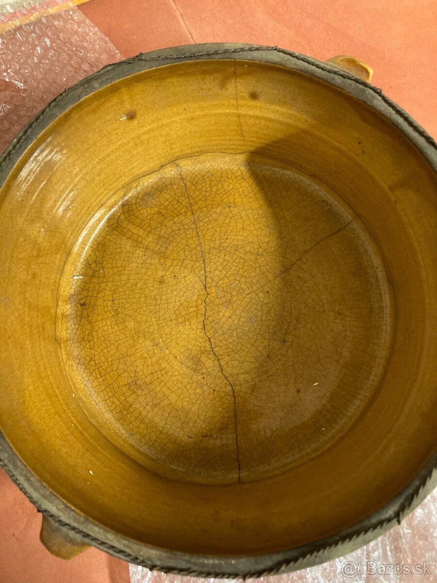 Starožitný hlinený pekàč - 4