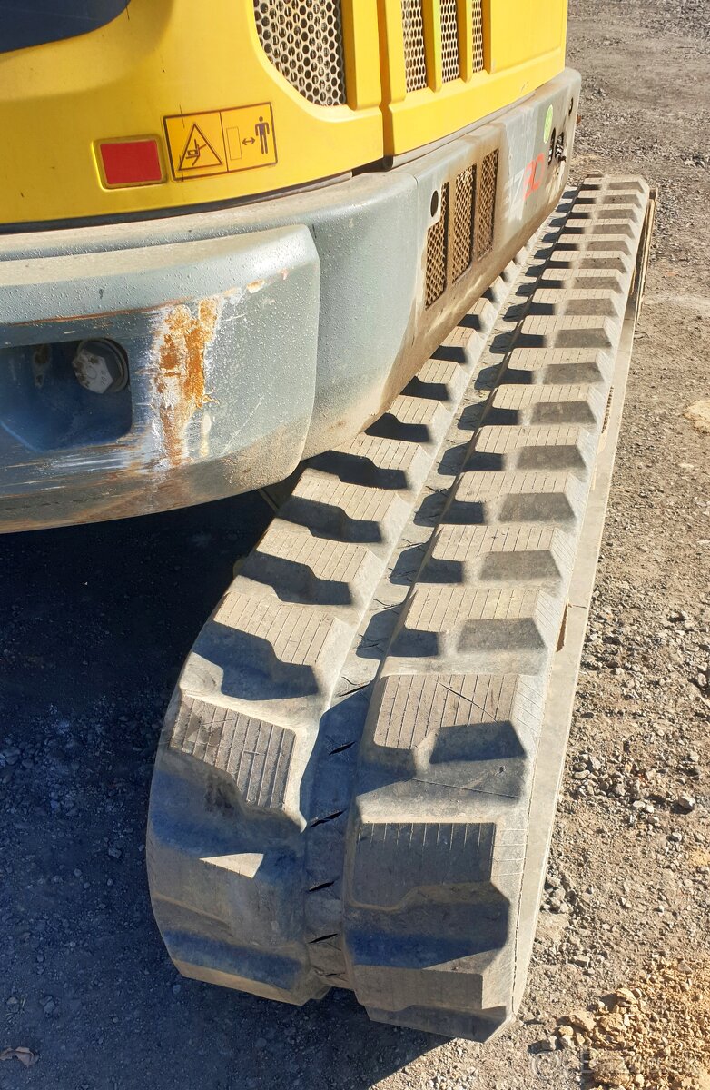 8t bagr guma ofset Wacker Neuson EZ80 mimoosé rypadlo - 4