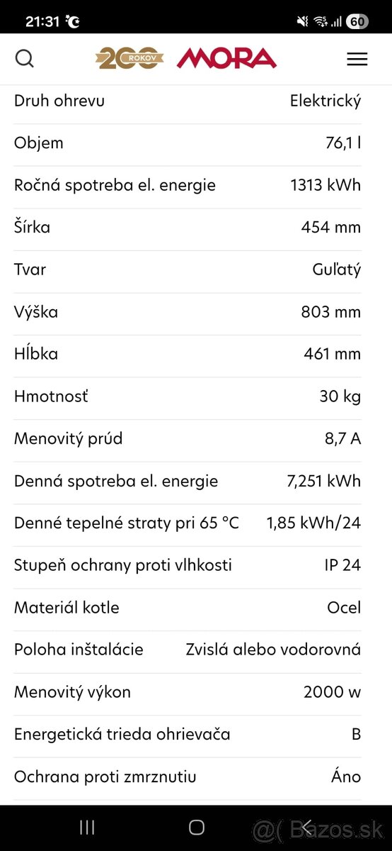 Predam boiler Mora - 4